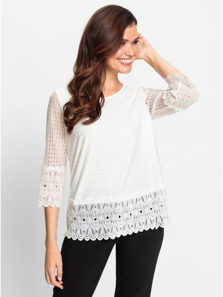 Кружевная рубашка цвета экрю WITT WEIDEN
Кружевная рубашка цвета экрю WITT WEIDEN