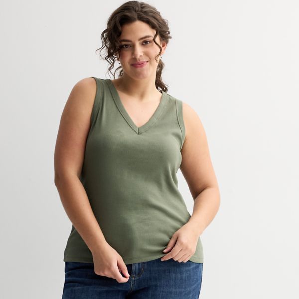 Женская плюс сайз майка с v-образным вырезом и резинкой Sonoma Goods For Life, цвет carey olive
Женская плюс сайз майка с v-образным вырезом и резинкой Sonoma Goods For Life, цвет carey olive