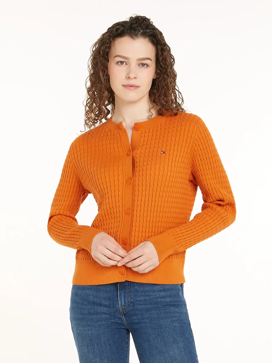 Кардиган Tommy Hilfiger "CO CABLE C-NK CARDIGAN", с узором кос, цвет Autumn Orange
Кардиган Tommy Hilfiger "CO CABLE C-NK CARDIGAN", с узором кос, цвет Autumn Orange