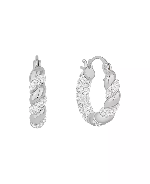 Серьги-Кольца с защелкивающейся крышкой из прозрачного кристалла And Now This, silver
Серьги-Кольца с защелкивающейся крышкой из прозрачного кристалла And Now This, silver