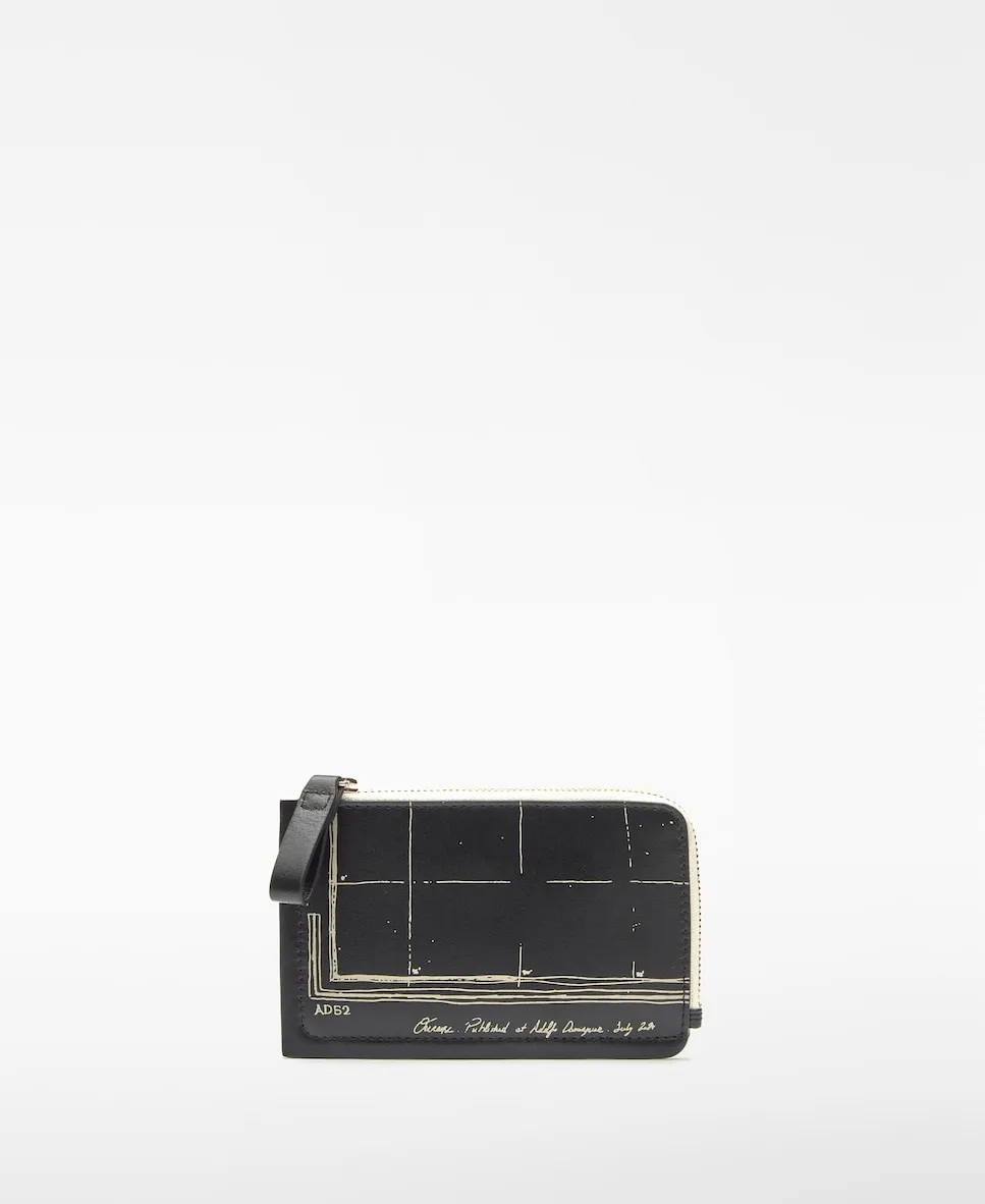 Женский кожаный кошелек с принтом Adolfo Dominguez, черный
Женский кожаный кошелек с принтом Adolfo Dominguez, черный