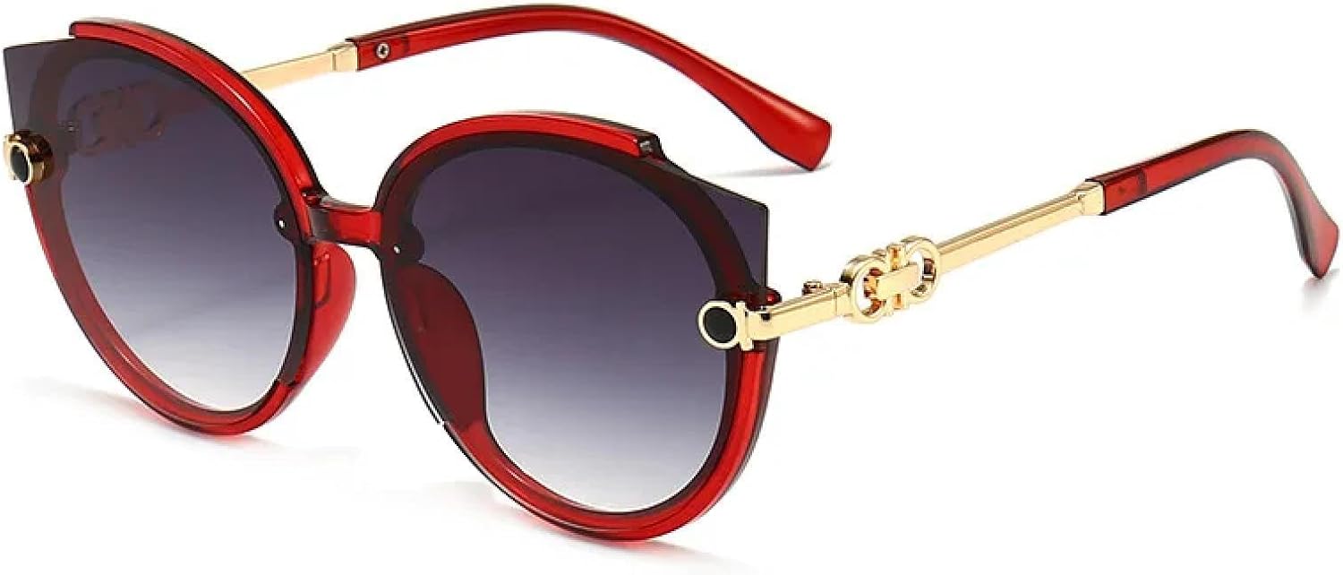 Солнцезащитные очки «кошачий глаз» для женщин, круглые солнцезащитные очки для мужчин, большие солнцезащитные очки, чайный оттенок, защита от УФ-излучения UV400 DSVIGF, Red
Солнцезащитные очки «кошачий глаз» для женщин, круглые солнцезащитные очки для мужчин, большие солнцезащитные очки, чайный оттенок, защита от УФ-излучения UV400 DSVIGF, Red