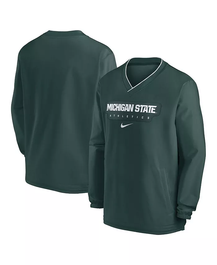 Мужская зеленая толстовка Michigan State Spartans 2024 Sideline Pullover Wind shirt Nike
Мужская зеленая толстовка Michigan State Spartans 2024 Sideline Pullover Wind shirt Nike