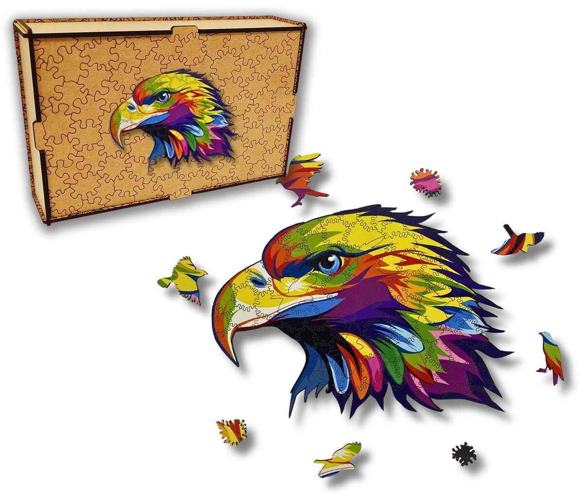 Деревянный пазл для детей и взрослых Орел в деревянной шкатулке HOME DRUK
Деревянный пазл для детей и взрослых Орел в деревянной шкатулке HOME DRUK