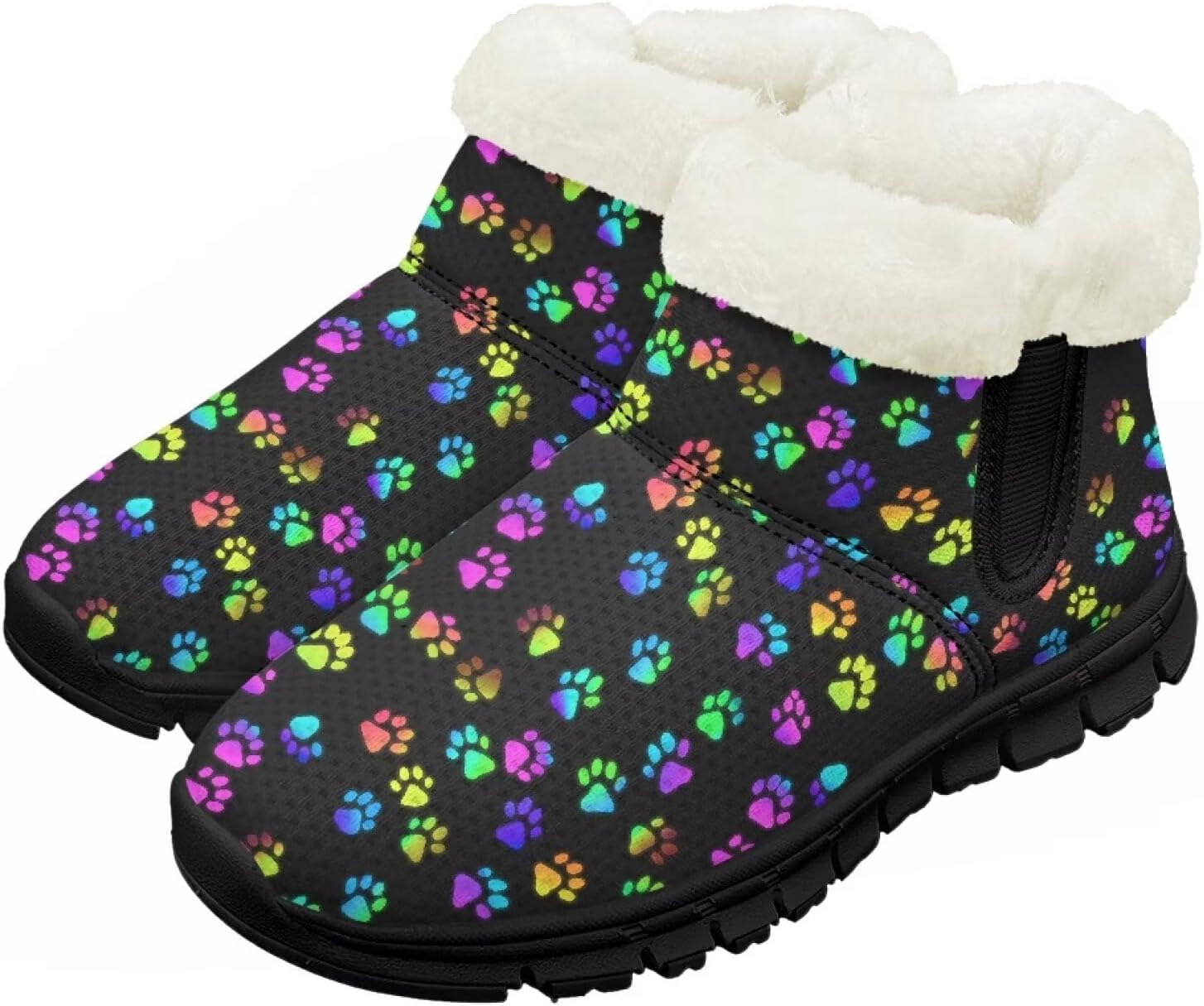Детские зимние ботинки для девочек и мальчиков, теплые обувь с меховой подкладкой, противоскользящие модные ботильоны Chririnla, Colorful Paw Print
Детские зимние ботинки для девочек и мальчиков, теплые обувь с меховой подкладкой, противоскользящие модные ботильоны Chririnla, Colorful Paw Print