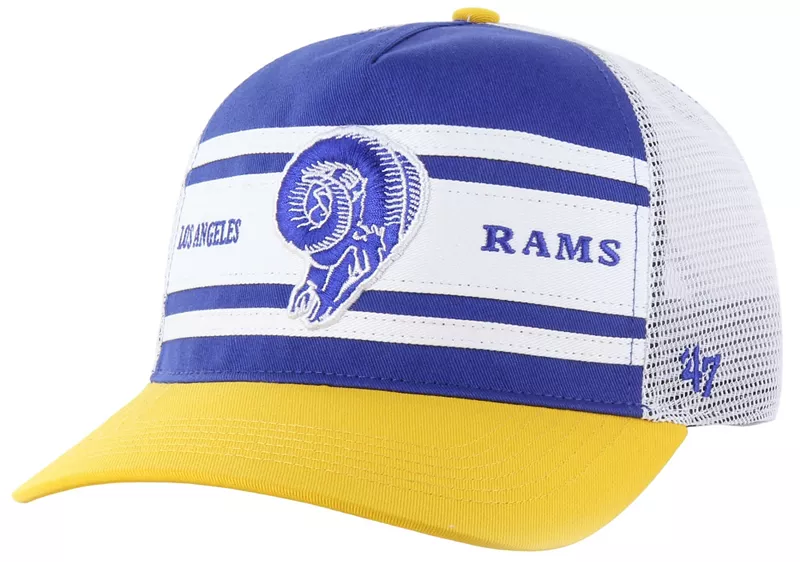 Мужская регулируемая кепка Los Angeles Rams Super Stripe Hitch Royal Throwback '47
Мужская регулируемая кепка Los Angeles Rams Super Stripe Hitch Royal Throwback '47