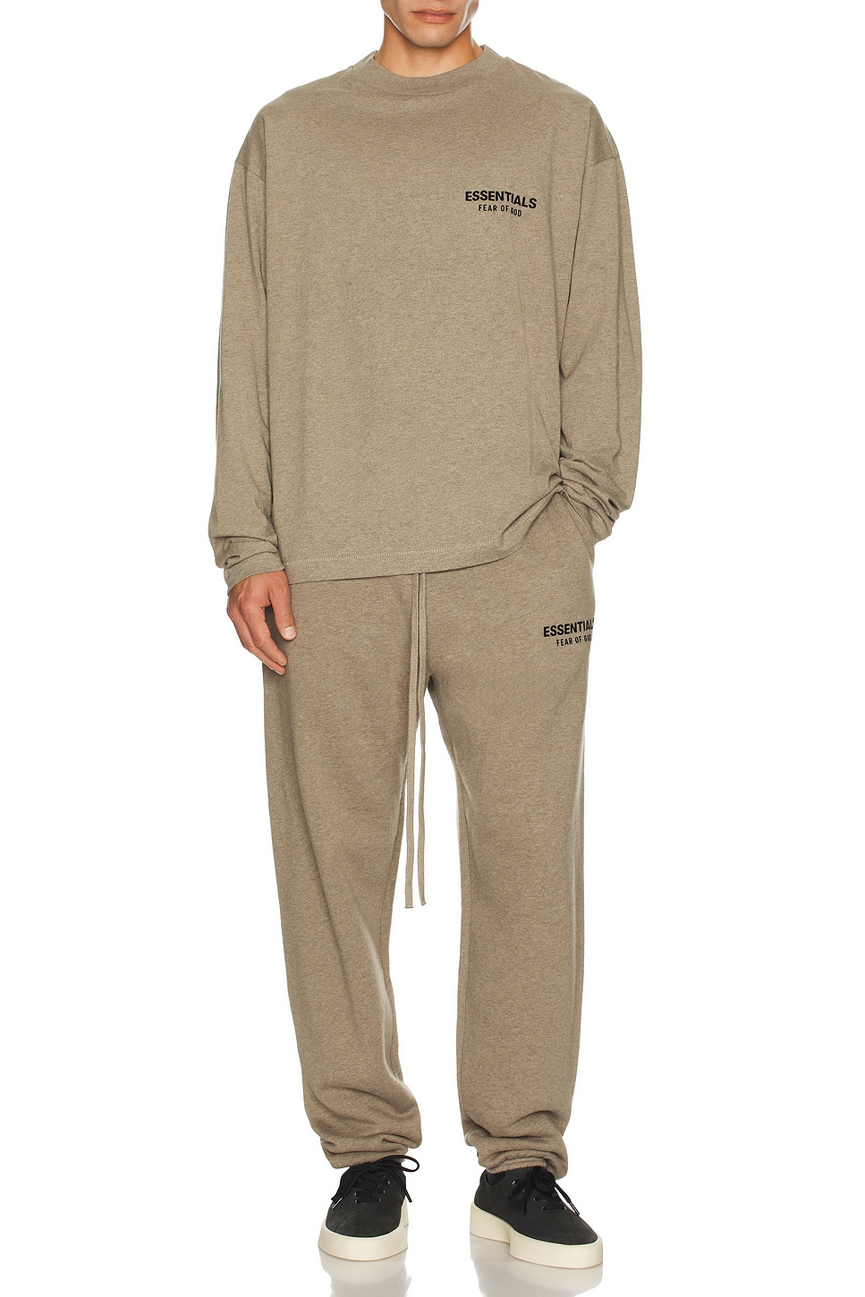 Классическая футболка с длинным рукавом Fear Of God Essentials, Homestead Heather 
Классическая футболка с длинным рукавом Fear Of God Essentials, Homestead Heather