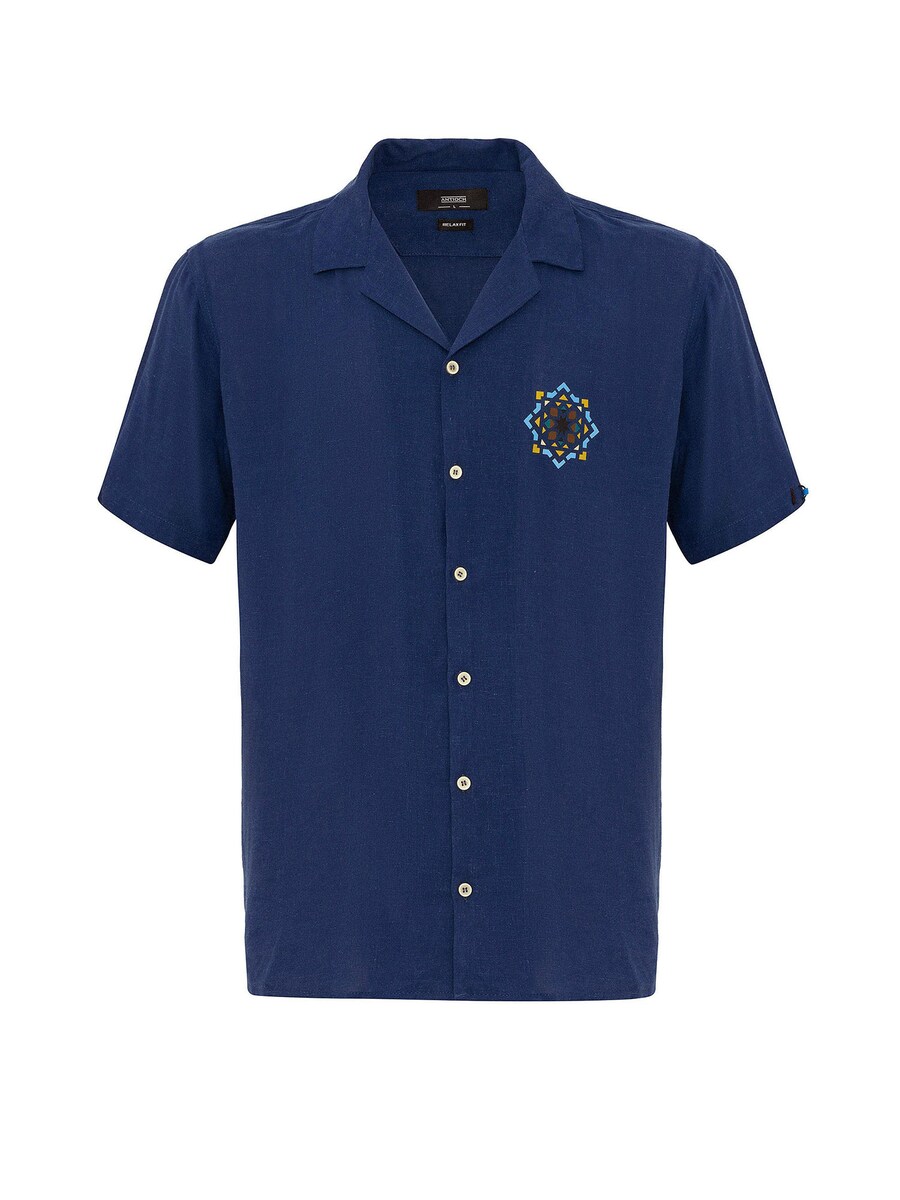 Рубашка на пуговицах классического кроя Antioch, индиго
Рубашка на пуговицах классического кроя Antioch, индиго