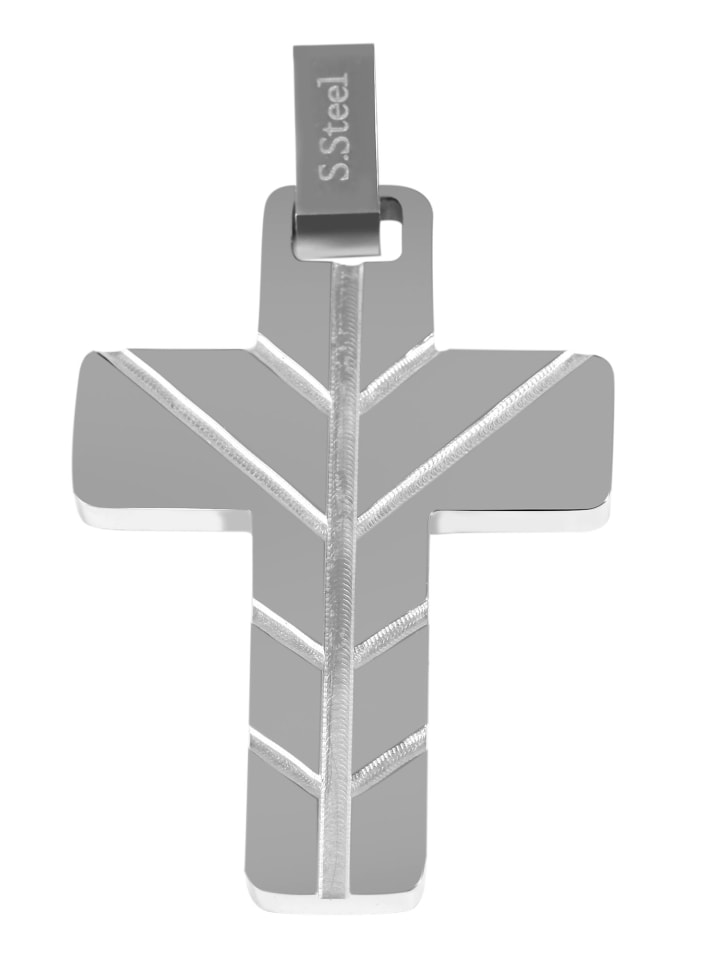 Adeliás Кулон унисекс - крест из нержавеющей стали серебристого цвета
Adeliás Кулон унисекс - крест из нержавеющей стали серебристого цвета