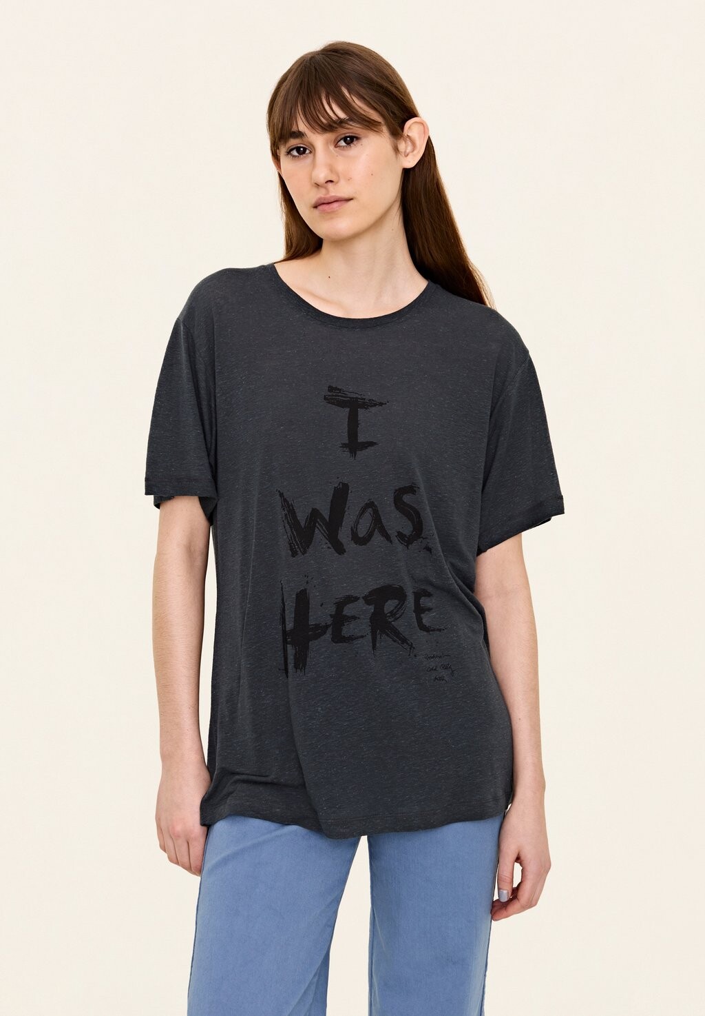 Футболка с принтом I WAS HERE Odd Molly, темно-серый
Футболка с принтом I WAS HERE Odd Molly, темно-серый