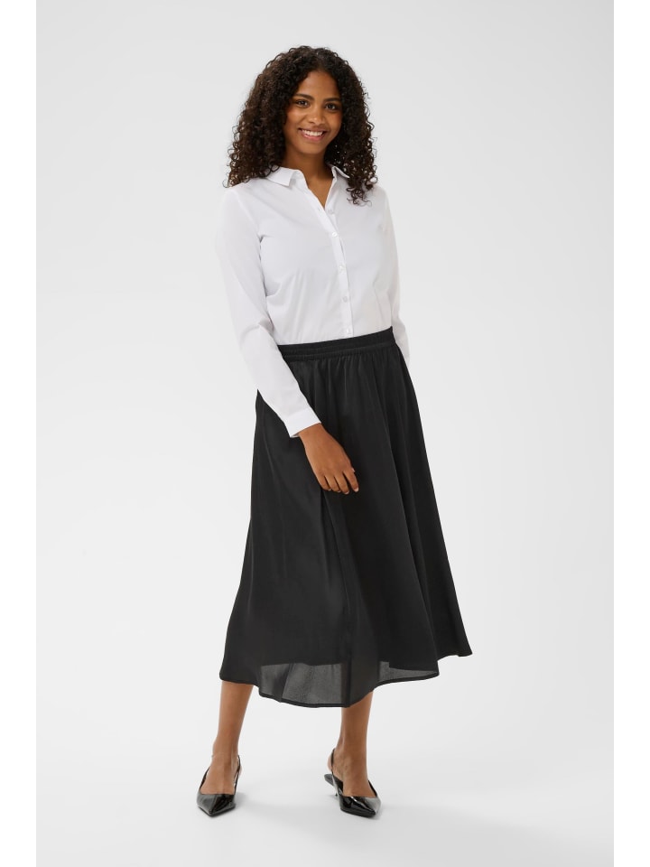 Kaffe Юбка KAamara А-образного силуэта, темно-черная
Kaffe Юбка KAamara А-образного силуэта, темно-черная