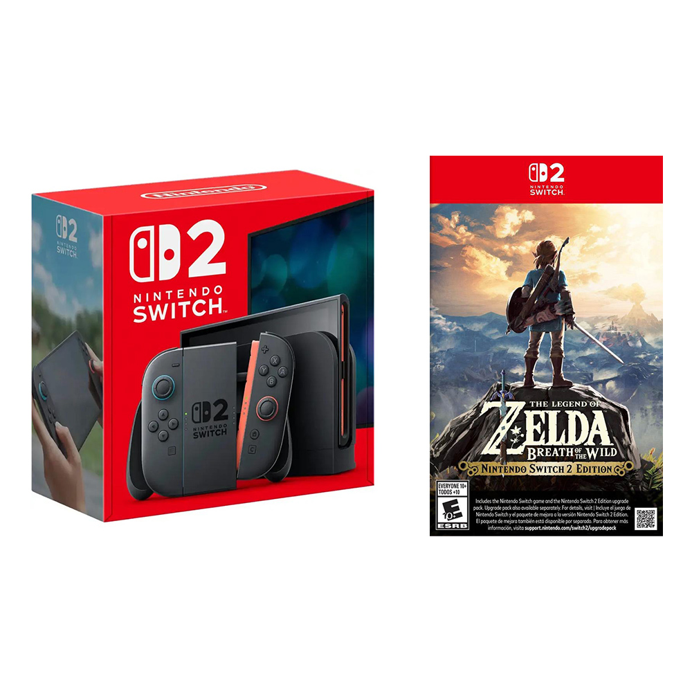 Игровая консоль Nintendo Switch 2 + видеоигра The Legend of Zelda: Breath of the Wild, черный
Игровая консоль Nintendo Switch 2 + видеоигра The Legend of Zelda: Breath of the Wild, черный