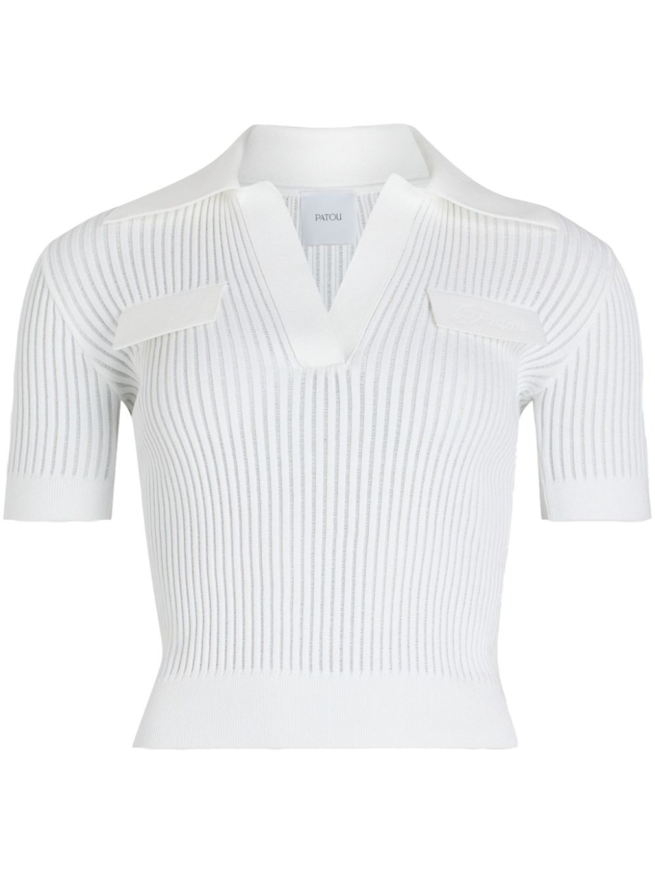 Вязаный топ-поло Patou, белый
Вязаный топ-поло Patou, белый