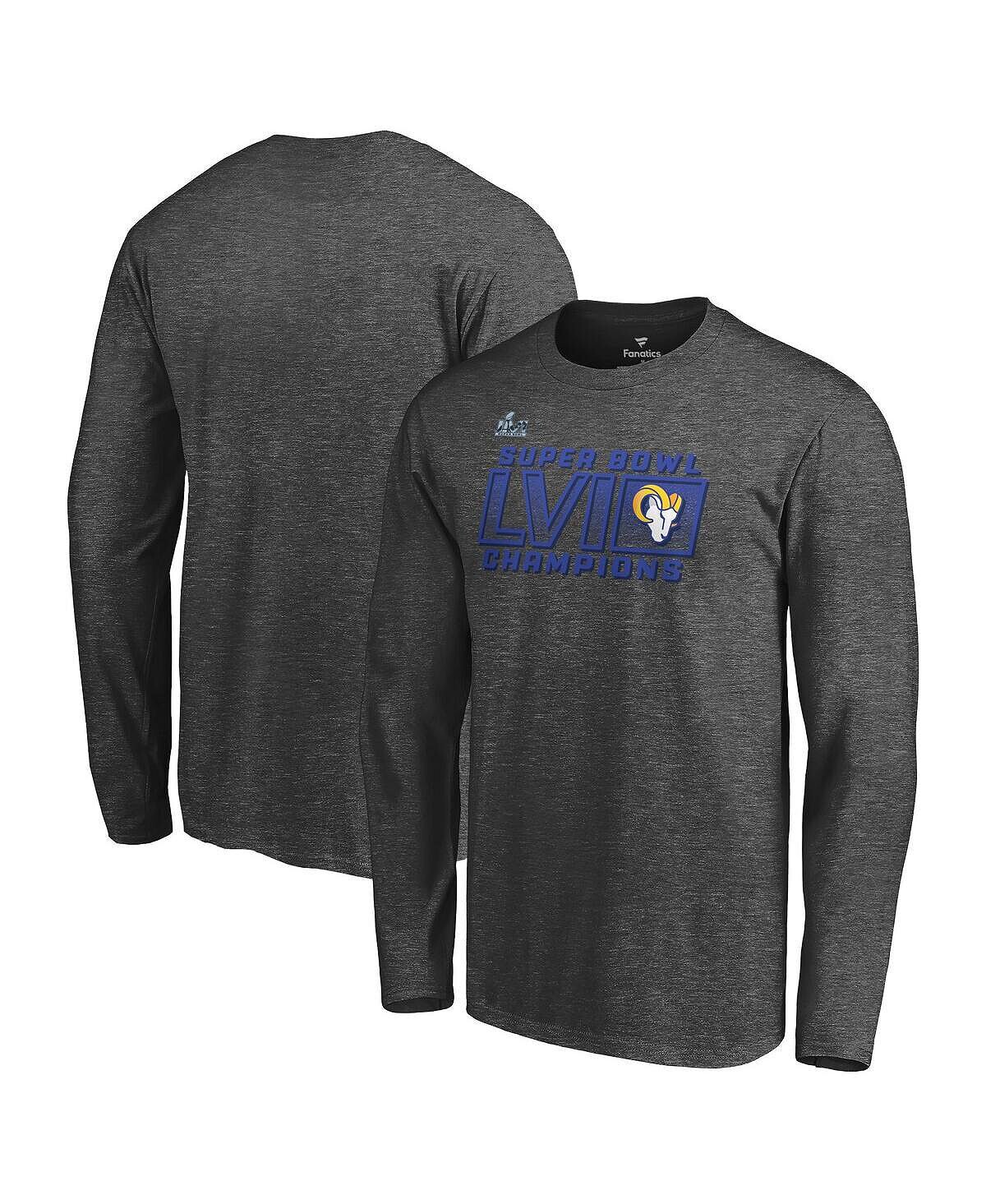 Мужская фирменная футболка с длинным рукавом heather charcoal los angeles rams super bowl lvi champions fumble Fanatics, мульти
Мужская фирменная футболка с длинным рукавом heather charcoal los angeles rams super bowl lvi champions fumble Fanatics, мульти