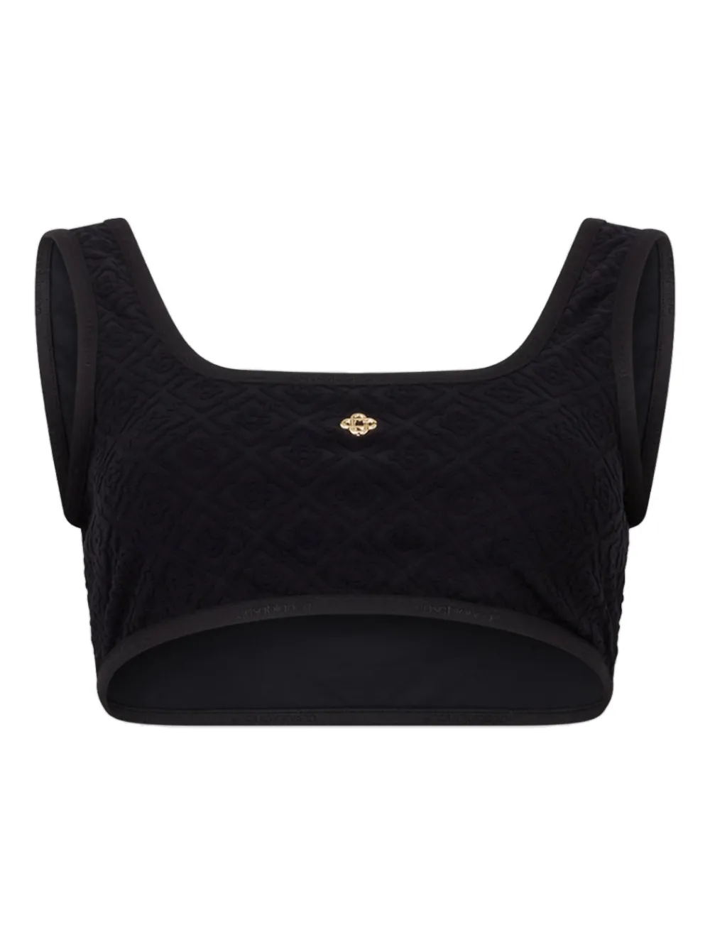 Бикини-топ с жаккардом и монограммой CASABLANCA, черный
Бикини-топ с жаккардом и монограммой CASABLANCA, черный