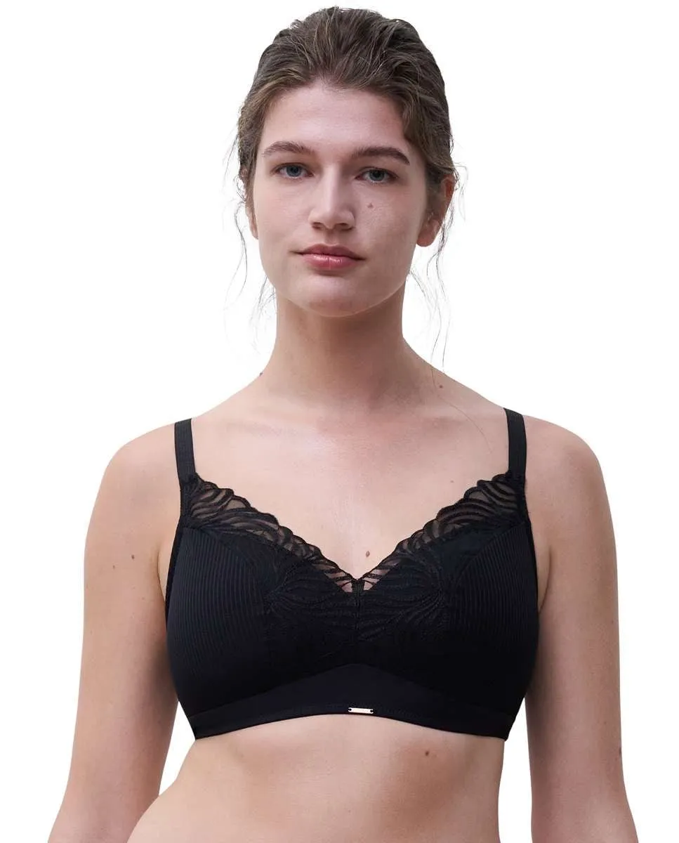 Бюстгальтер без косточек с поролоновыми чашками, цветочным кружевом и прозрачными вставками Линия Legend Chantelle, черный
Бюстгальтер без косточек с поролоновыми чашками, цветочным кружевом и прозрачными вставками Линия Legend Chantelle, черный