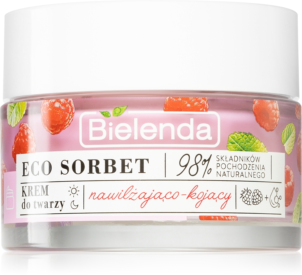Увлажняющий и успокаивающий крем для лица Eco Sorbet с малиной Bielenda, 50 мл
Увлажняющий и успокаивающий крем для лица Eco Sorbet с малиной Bielenda, 50 мл