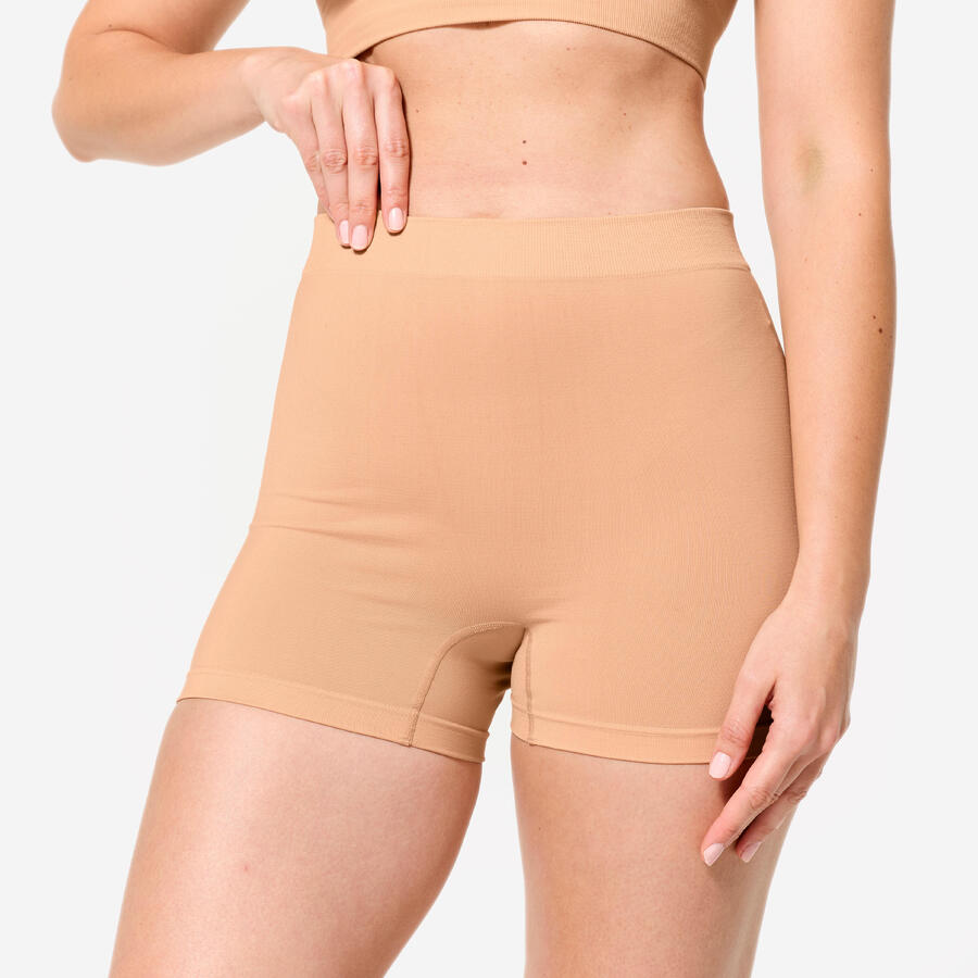 DECATHLON Женские танцевальные шорты с высокой талией - бежевые
DECATHLON Женские танцевальные шорты с высокой талией - бежевые