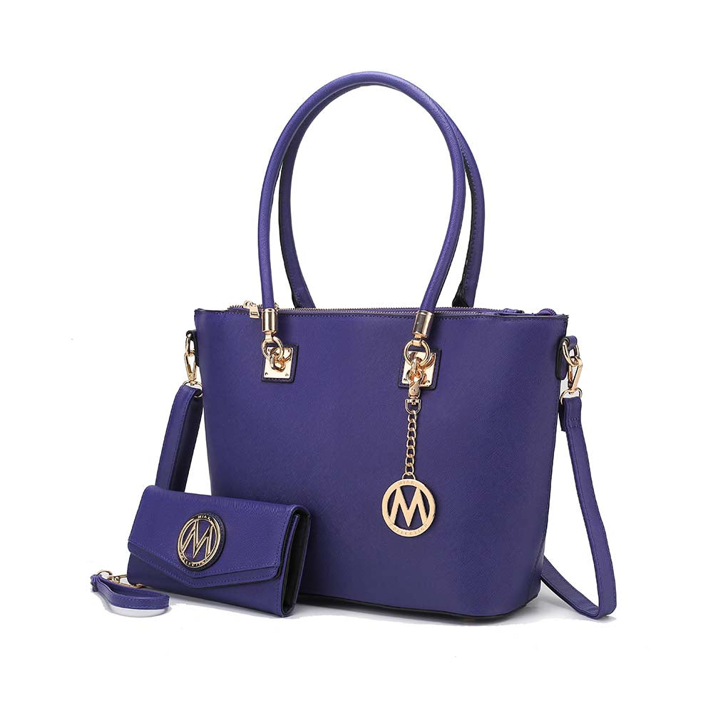 Женская сумка-тоут Vanessa с кошельком на запястье, набор из цельной веганской кожи и сумочки от Mia K MKF Collection By Mia K., фиолетовый
Женская сумка-тоут Vanessa с кошельком на запястье, набор из цельной веганской кожи и сумочки от Mia K MKF Collection By Mia K., фиолетовый