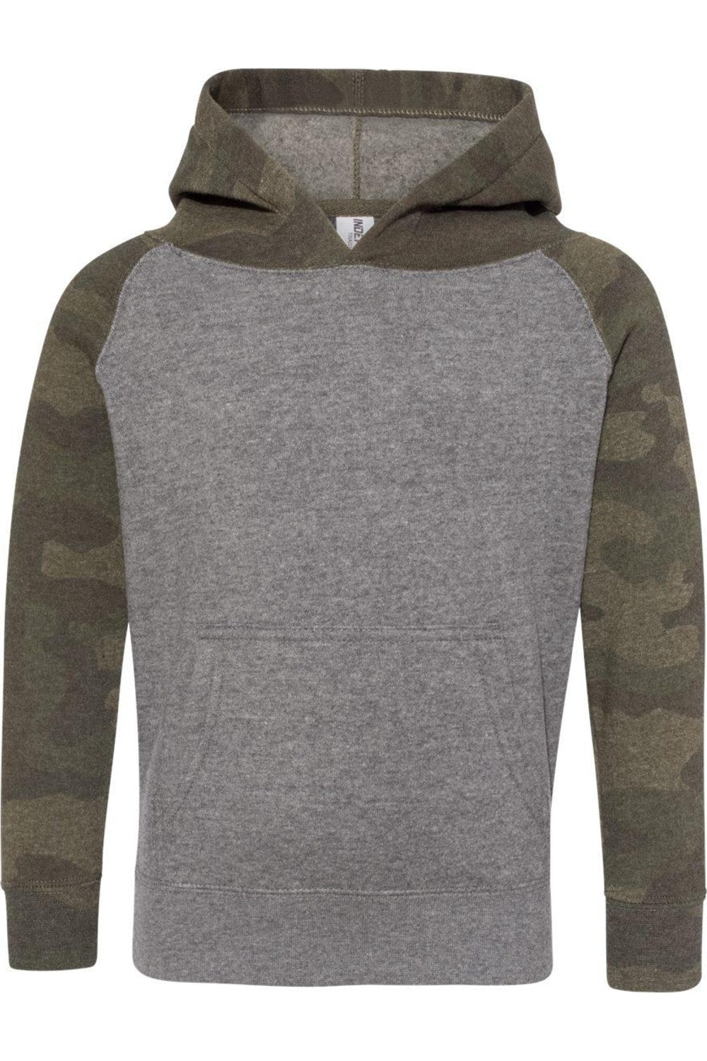 Independent Trading Co. Детская толстовка с капюшоном из специальной смеси реглан, цвет nickel heather/ forest camo
Independent Trading Co. Детская толстовка с капюшоном из специальной смеси реглан, цвет nickel heather/ forest camo