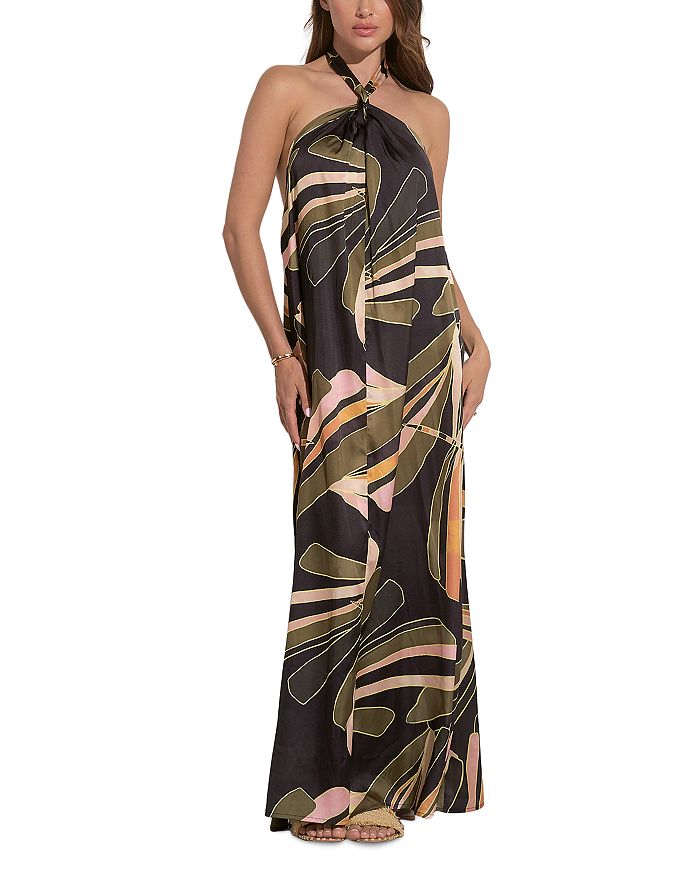 Платье макси с бретелью через шею Elan, черный
Платье макси с бретелью через шею Elan, черный