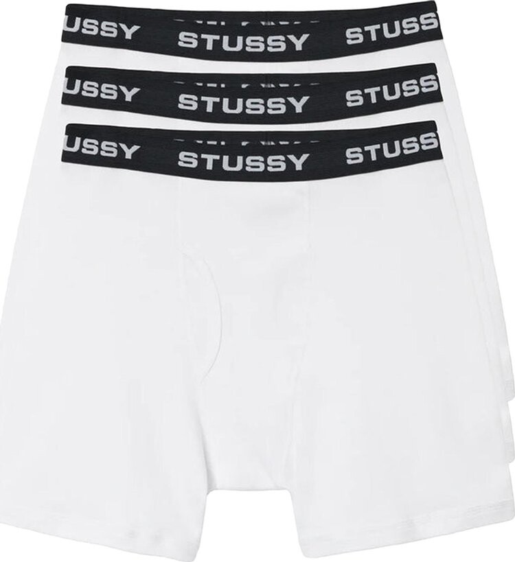 Боксеры Stussy Boxer Briefs (3 Pack) 'White', белый
Боксеры Stussy Boxer Briefs (3 Pack) 'White', белый