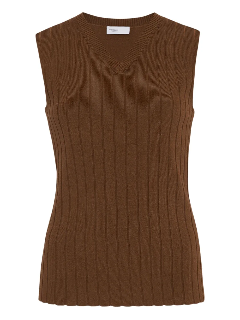 Топ в рубчик без рукавов Rosetta Getty, коричневый
Топ в рубчик без рукавов Rosetta Getty, коричневый