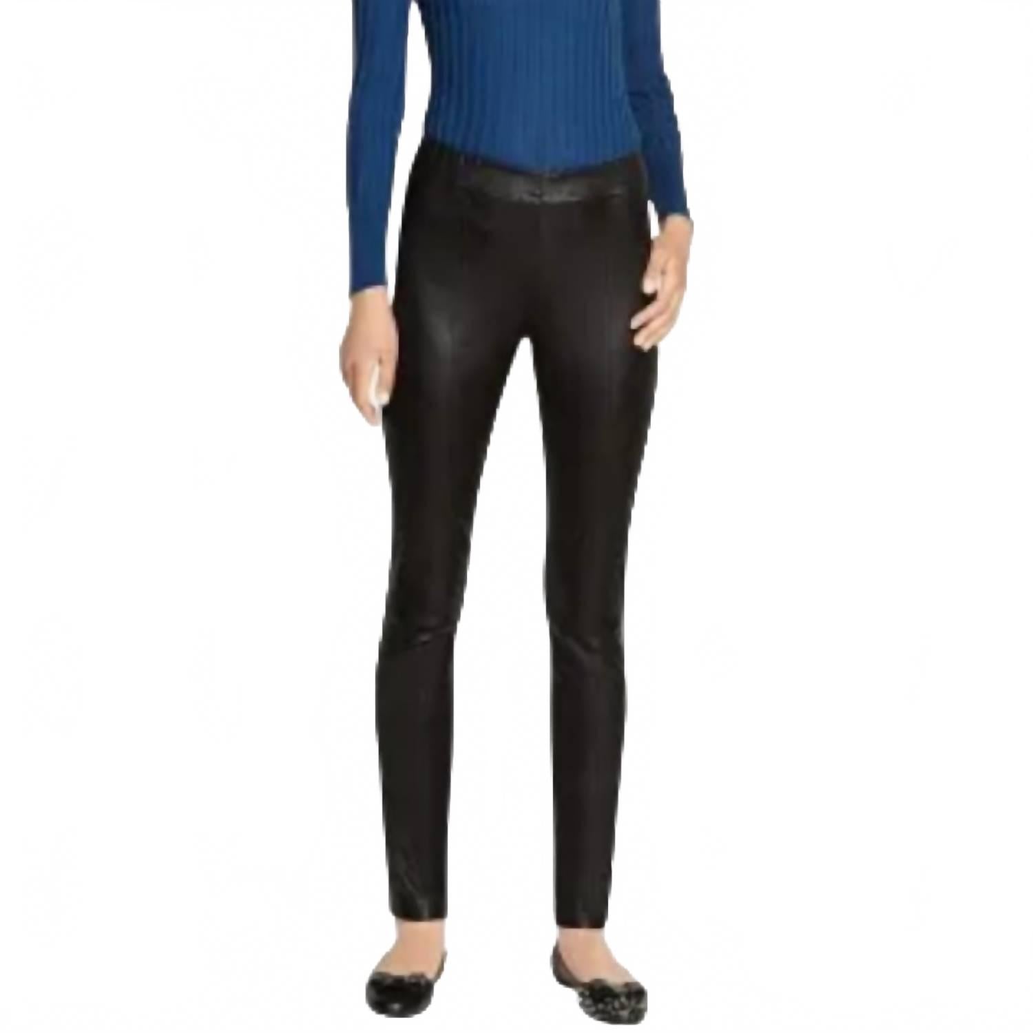 Женские брюки из кожи наппа черного цвета Salvatore Ferragamo, черный
Женские брюки из кожи наппа черного цвета Salvatore Ferragamo, черный