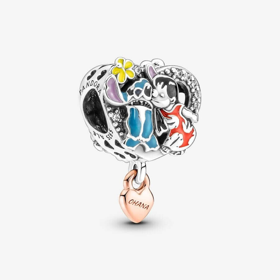 Шарм Pandora x Disney Ohana Lilo & Stitch Inspired, серебро/розовое золото/мультиколор
Шарм Pandora x Disney Ohana Lilo & Stitch Inspired, серебро/розовое золото/мультиколор