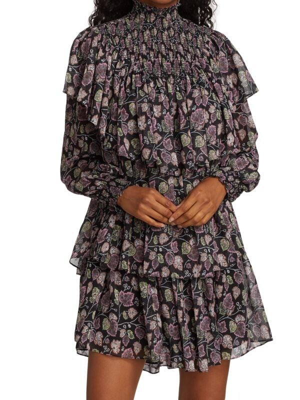 Платье дрю жоржетт Cinq à Sept Black multi
Платье дрю жоржетт Cinq à Sept Black multi