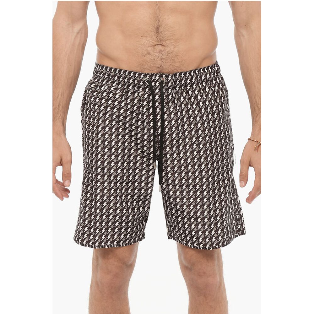 Плавки-шорты с принтом Thunderbolt по всей поверхности Neil Barrett, Brown
Плавки-шорты с принтом Thunderbolt по всей поверхности Neil Barrett, Brown