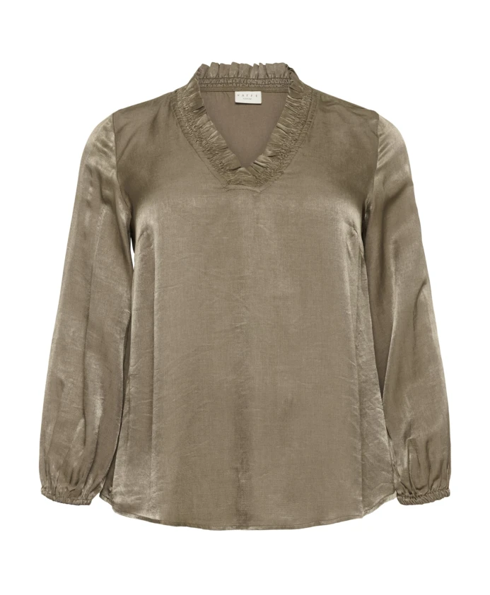 Велюровая блузка Kacaca Kaffe Curve, зеленый
Велюровая блузка Kacaca Kaffe Curve, зеленый