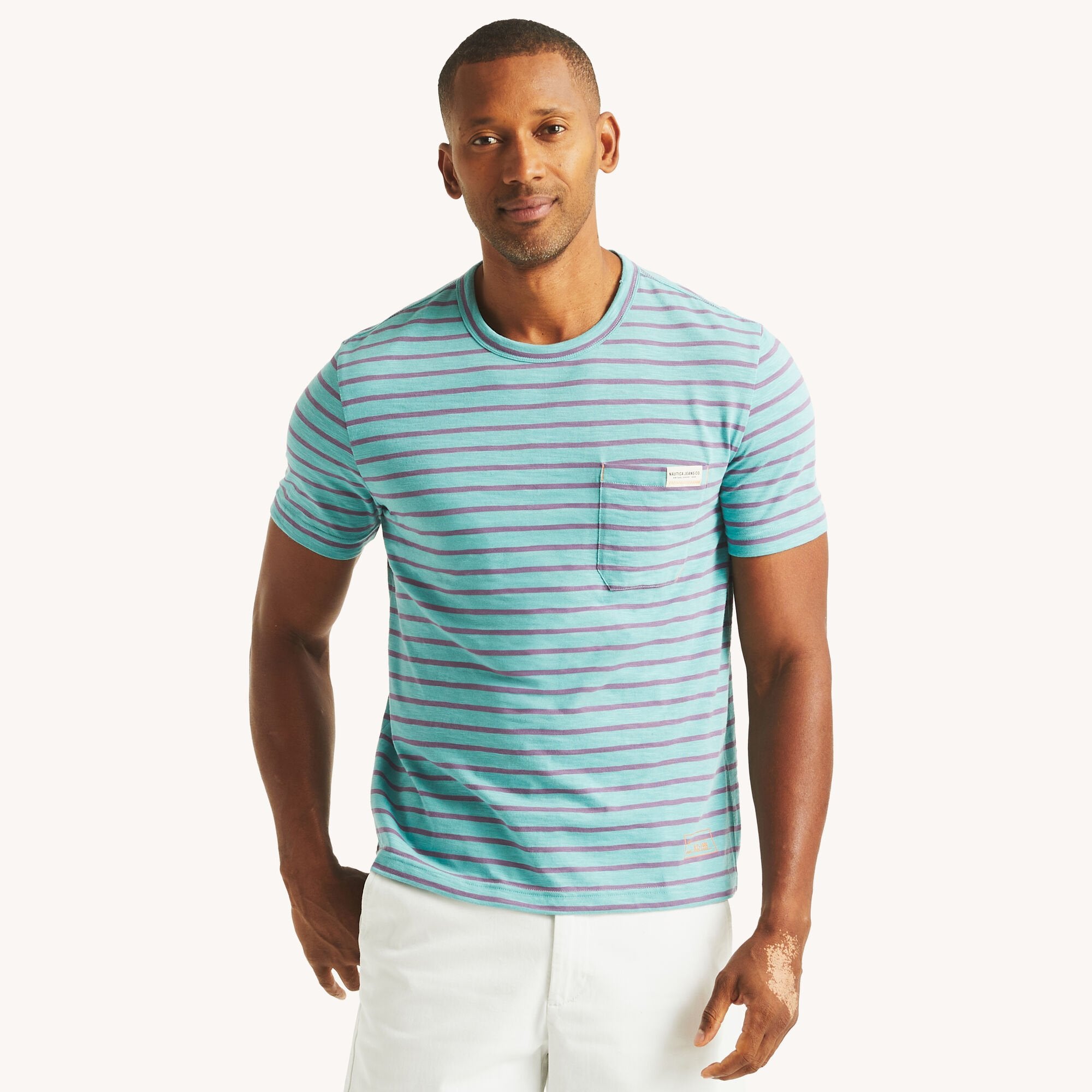 Футболка Nautica Mens Nautica Jeans Co. в полоску с круглым вырезом, цвет dusty turquoise 16-5114
Футболка Nautica Mens Nautica Jeans Co. в полоску с круглым вырезом, цвет dusty turquoise 16-5114