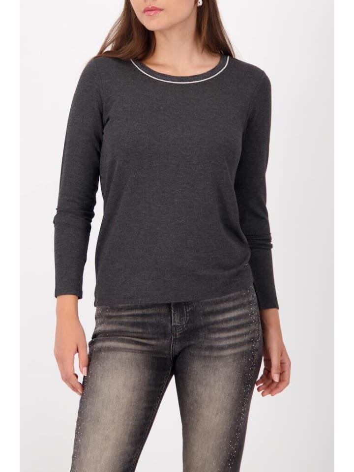 Рубашка с длинными рукавами цвета антра-меланж monari
Рубашка с длинными рукавами цвета антра-меланж monari