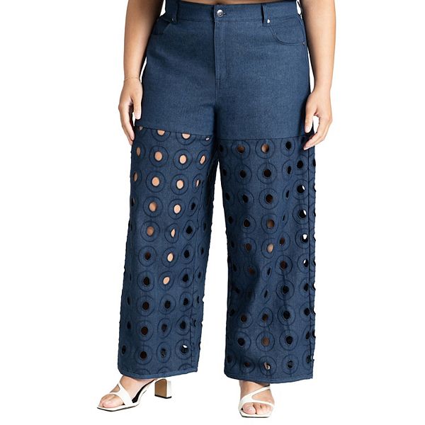 Женские джинсы plus size с круглым вырезом Eloquii
Женские джинсы plus size с круглым вырезом Eloquii