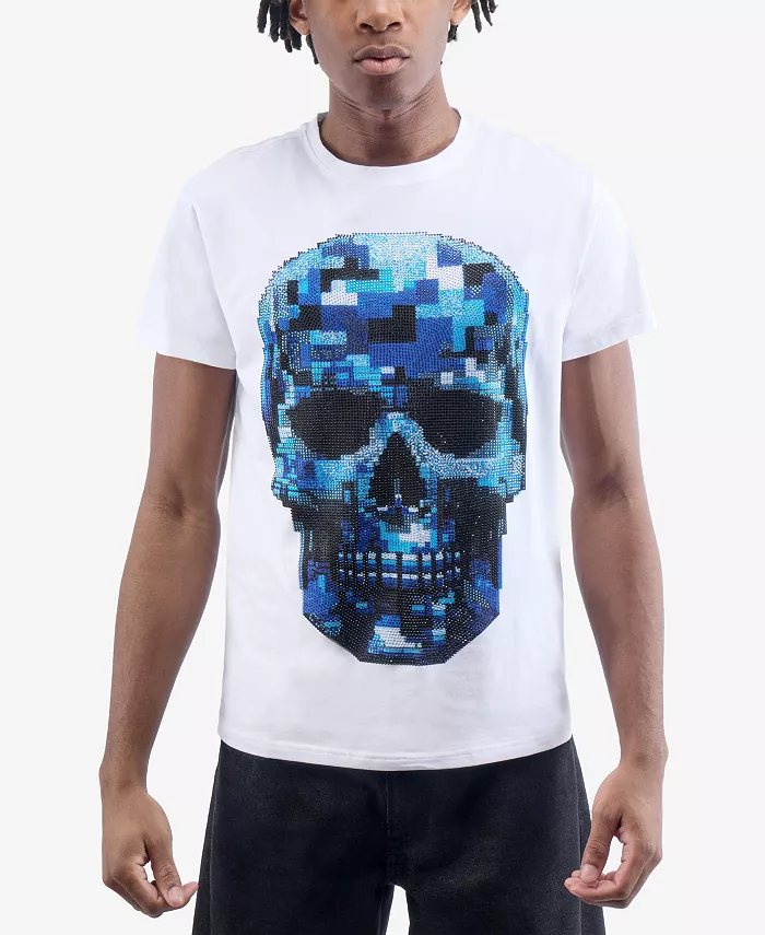 Мужская футболка Pixel Skull с кристаллами HEADS OR TAILS, белый
Мужская футболка Pixel Skull с кристаллами HEADS OR TAILS, белый