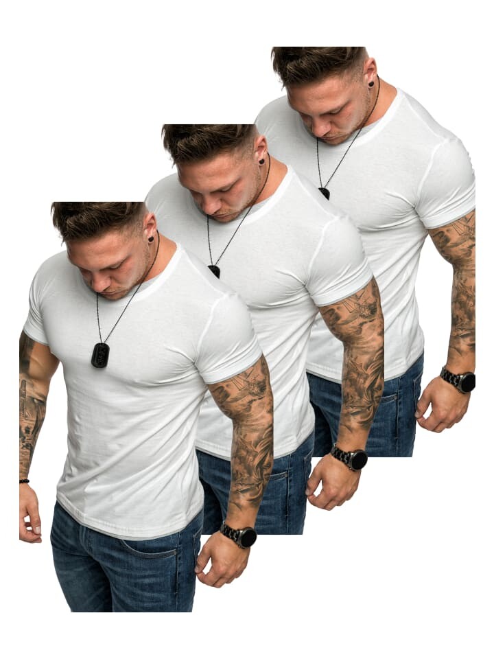 Футболка Amaci&Sons, цвет (3x weiß/grau)
Футболка Amaci&Sons, цвет (3x weiß/grau)