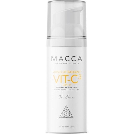 Absolut Radiant Витамин С Крем Spf15 Восстанавливающий увлажняющий крем 50 мл, Macca Beauty Meets Science
Absolut Radiant Витамин С Крем Spf15 Восстанавливающий увлажняющий крем 50 мл, Macca Beauty Meets Science