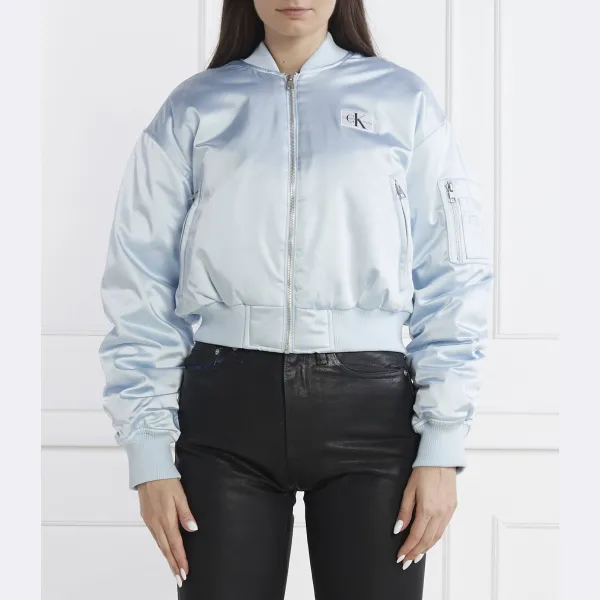 Укороченный бомбер Calvin Klein, синий
Укороченный бомбер Calvin Klein, синий