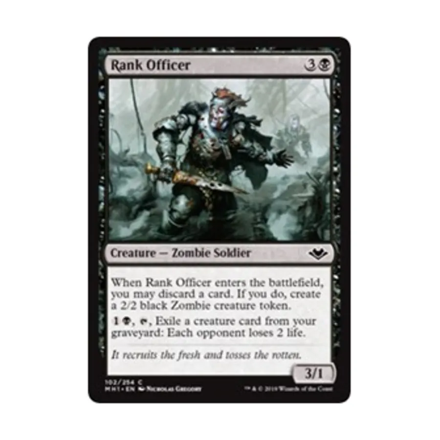 CCG Офицер ранга (С), MTG - Modern Horizons
CCG Офицер ранга (С), MTG - Modern Horizons