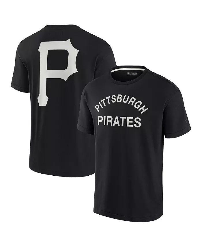 Мужская и женская черная супермягкая футболка с коротким рукавом Pittsburgh Pirates Fanatics Signature
Мужская и женская черная супермягкая футболка с коротким рукавом Pittsburgh Pirates Fanatics Signature