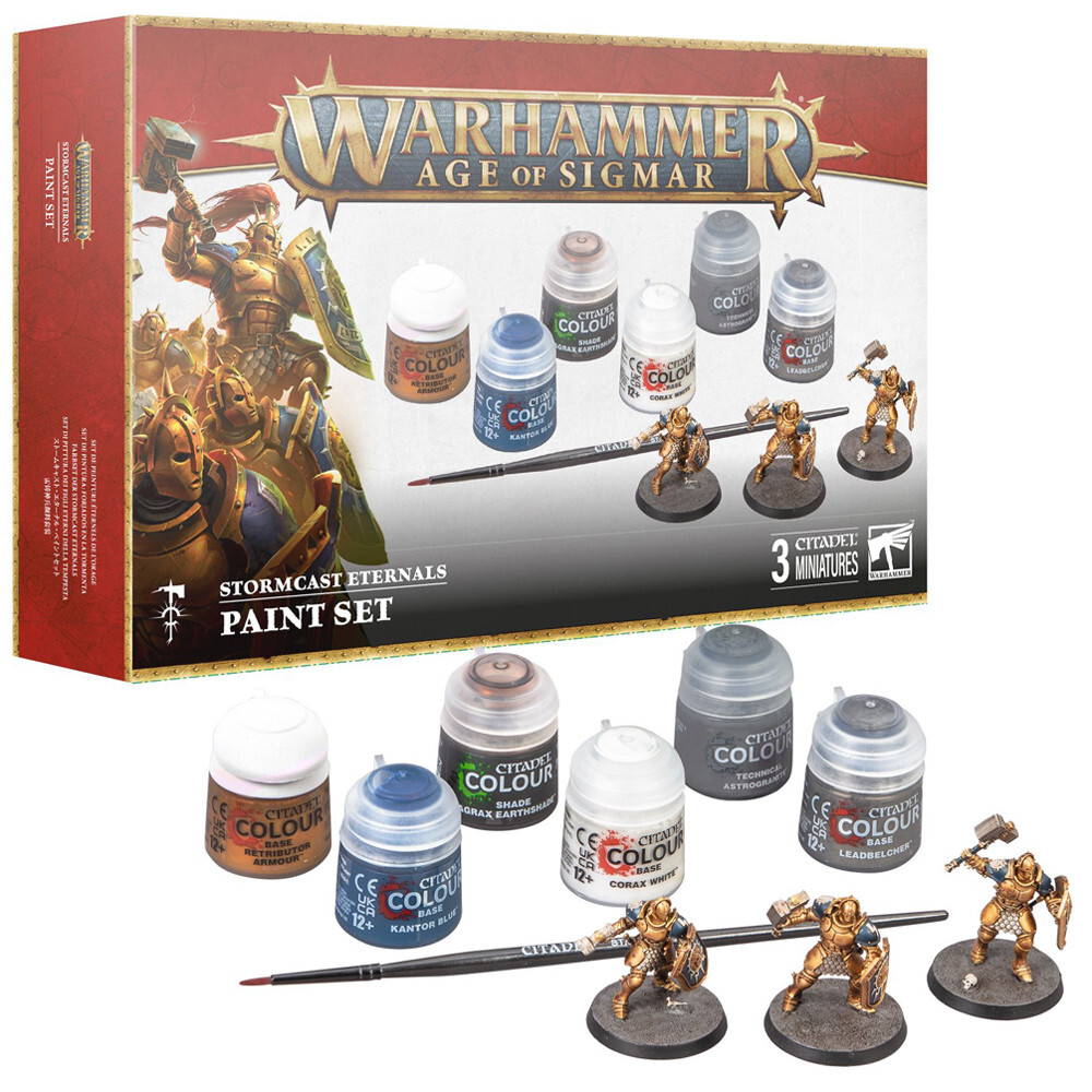 Миниатюра Games Workshop Age of Sigmar: Stormcast Eternals - Paint Set
Миниатюра Games Workshop Age of Sigmar: Stormcast Eternals - Paint Set
