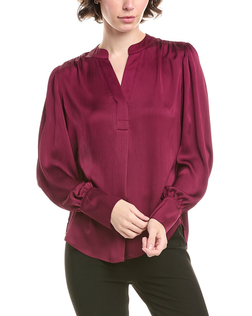 Anne Klein Блуза с плиссировкой спереди, фиолетовый
Anne Klein Блуза с плиссировкой спереди, фиолетовый