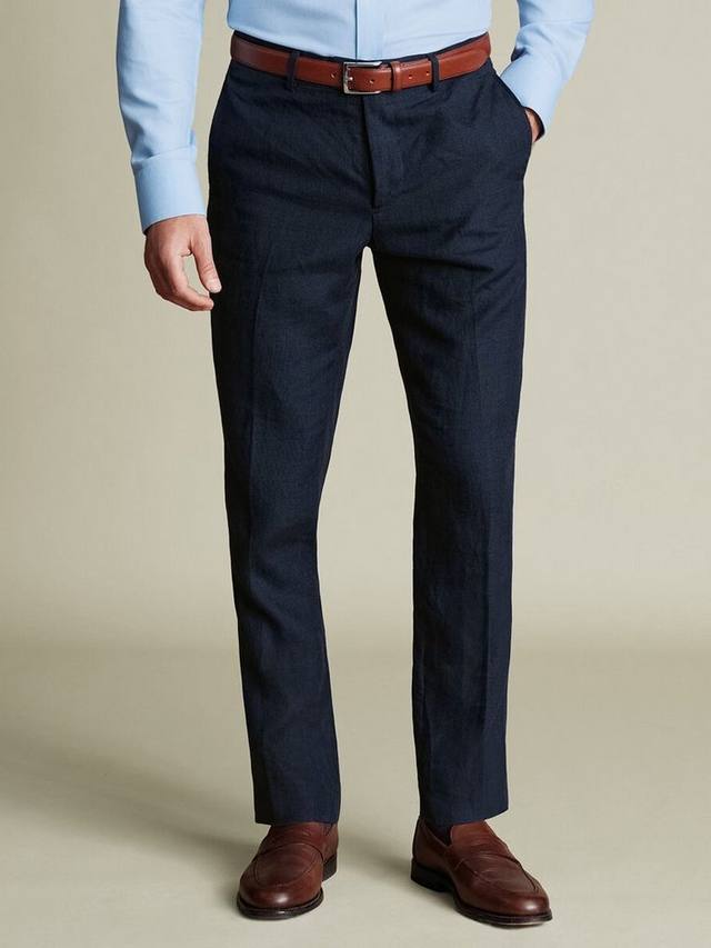 Брюки Slim Fit из льна Charles Tyrwhitt, Dark Navy
Брюки Slim Fit из льна Charles Tyrwhitt, Dark Navy