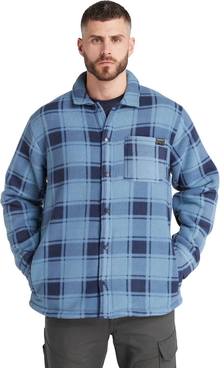 Timberland PRO мужская Gritman Check тяжелая флисовая рубашка, Vintage Indigo Tartan
Timberland PRO мужская Gritman Check тяжелая флисовая рубашка, Vintage Indigo Tartan