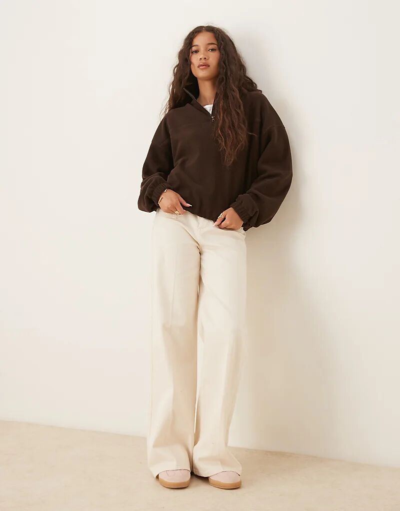 Флисовая кофта ASOS DESIGN шоколадного цвета с застежкой-молнией на половину длины
Флисовая кофта ASOS DESIGN шоколадного цвета с застежкой-молнией на половину длины