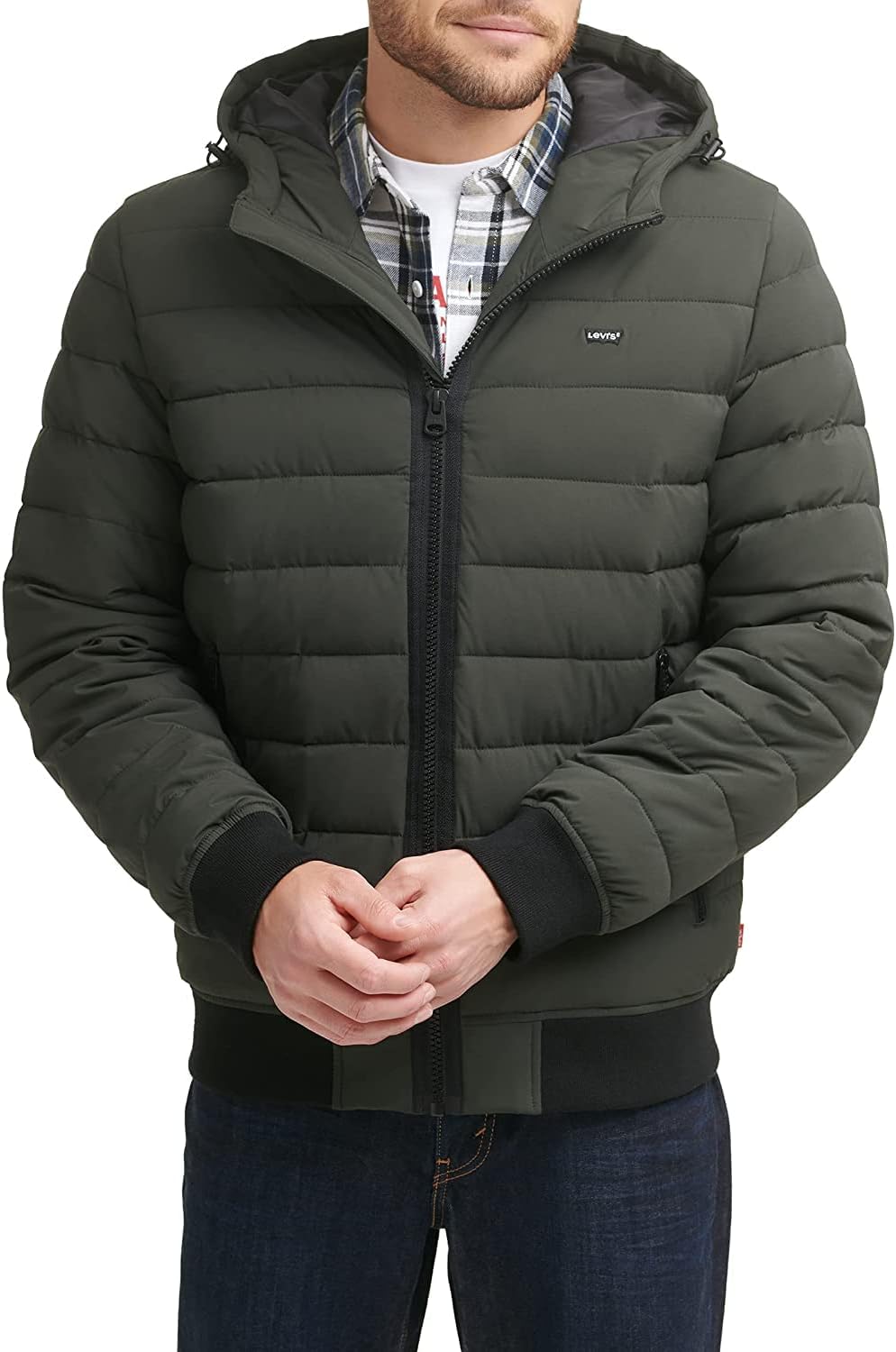 Мужская стеганая куртка-бомбер Levi's, Dark Olive
Мужская стеганая куртка-бомбер Levi's, Dark Olive
