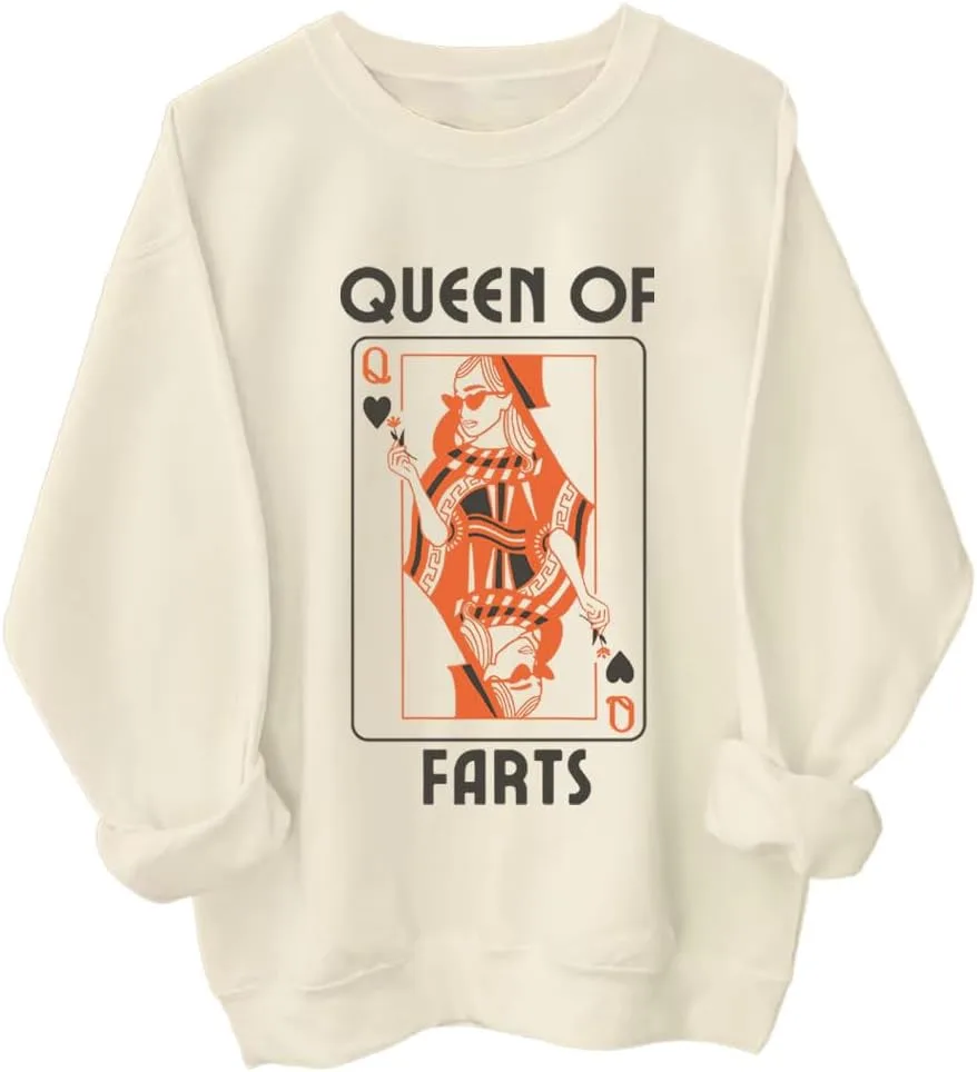 Толстовка Queen of Farts с юмористичным принтом в виде игральной карты Relliot
Толстовка Queen of Farts с юмористичным принтом в виде игральной карты Relliot