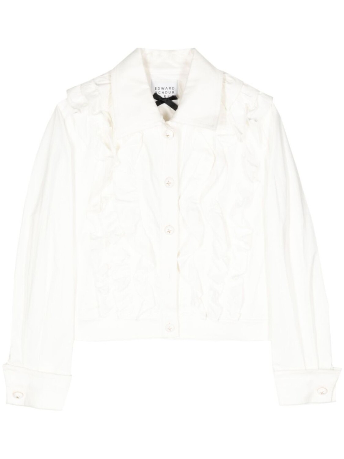 Куртка-рубашка с оборками Edward Achour Paris, белый
Куртка-рубашка с оборками Edward Achour Paris, белый
