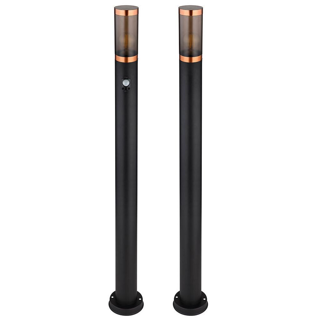 Комплект из 2 торшеров, датчики движения, дым, медь, H 110 см Globo Lighting, черный
Комплект из 2 торшеров, датчики движения, дым, медь, H 110 см Globo Lighting, черный